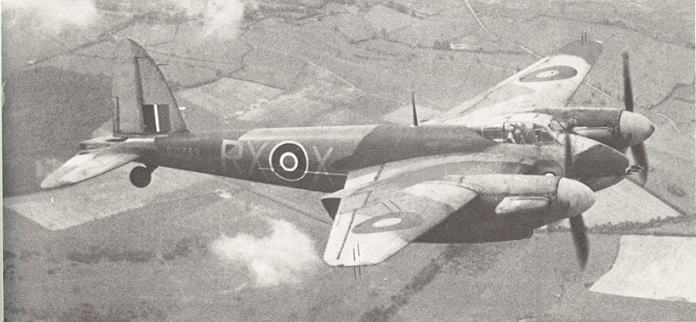 図3.バルサ材が活用されたデ・ハビランド社のモスキート戦闘爆撃機(イギリス)