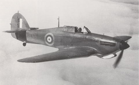 ホーカー・ハリケーン戦闘機(1935年初飛行)／英空軍