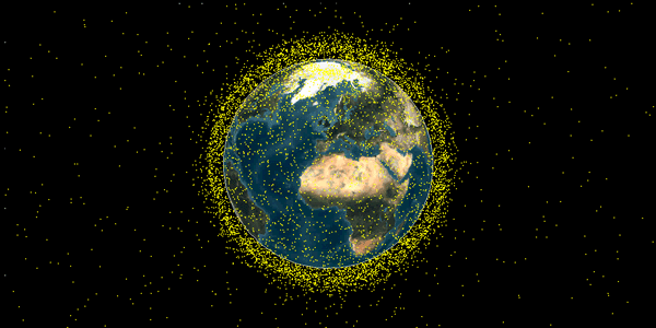 図１　地球周回低軌道上の人工宇宙物体