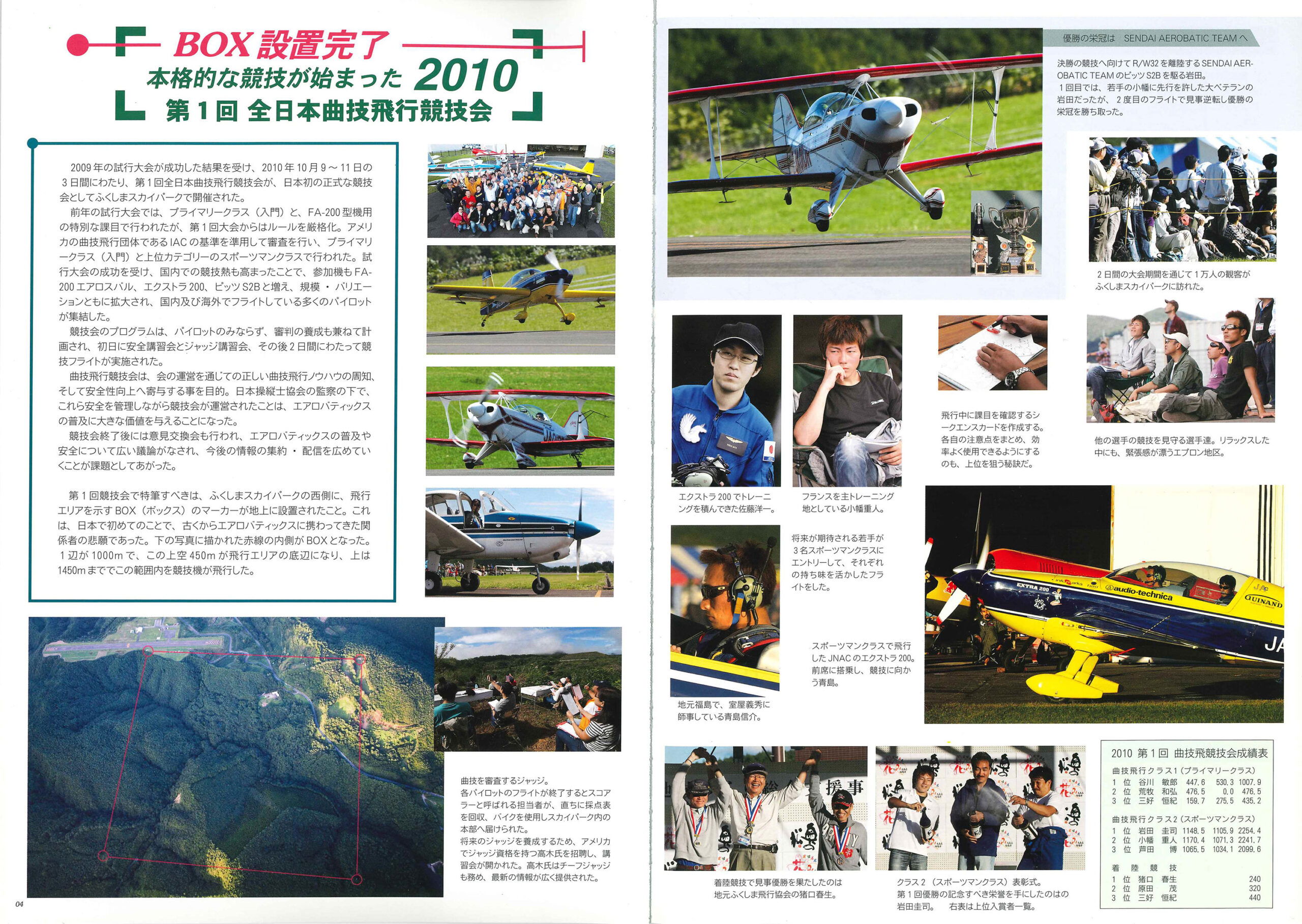 ※図７ 第１回全日本曲技飛行競技会を伝える記事（『エアロバティックス公式ガイドブック』2011年版より）