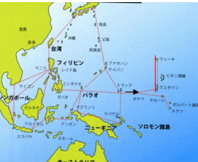 クェゼリン島経由ウェーキ島処女航路